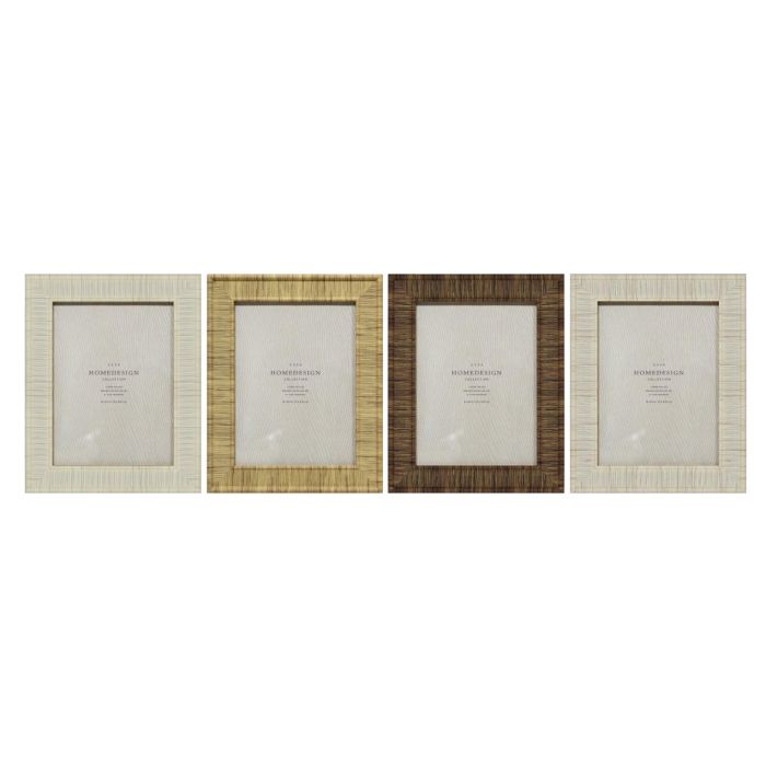 Marco Foto 15X20 Scandi DKD Home Decor Natural Beige 2 x 25.5 x 20.5 cm (4 Unidades)