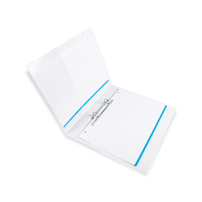 Liderpapel Carpeta canguro 2 anillas mixtas 16mm A4 plástico color blanco 11