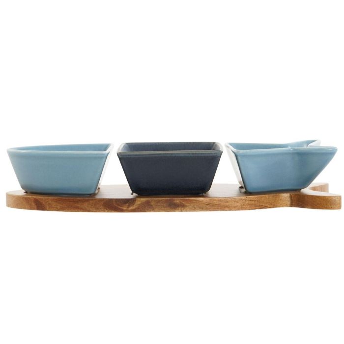 Aperitivo Mediterraneo DKD Home Decor Azul Azul Marino 9.7 x 1.3 x 28 cm Set de 4 2