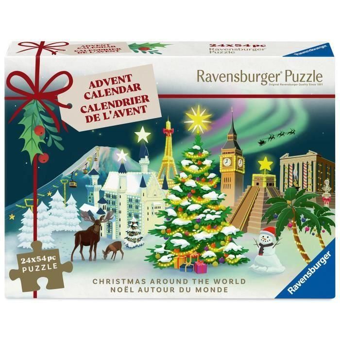 Ravensburger RAV12004246 Calendario de Adviento de Rompecabezas 2025
