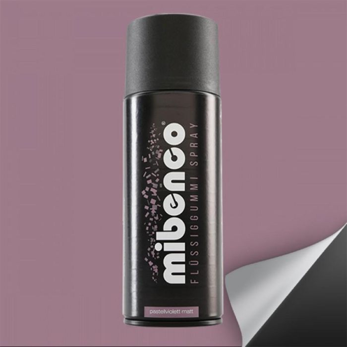 Mibenco MIB71424009 Spray Goma Líquida 400 mL Violeta Pastel Mate, Resistente al Agua, Sol y Abrasión, Elástico, Fácil de Quitar Mibenco MIB71424009 Spray Goma Líquida 400 mL Violeta Pastel Mate, Resistente al Agua, Sol y Abrasión, Elástico, Fácil de Quitar