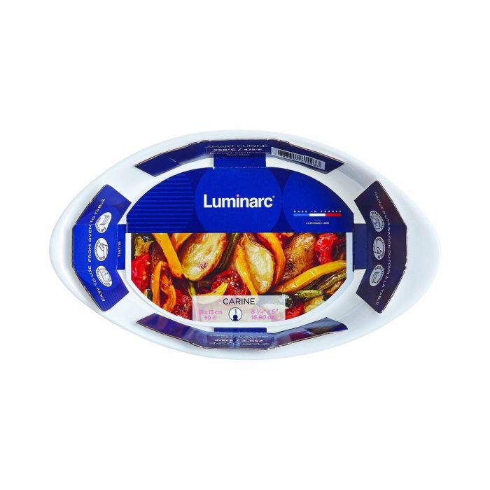Fuente de Cocina Luminarc Smart Cuisine Ovalado Blanco Vidrio 21 x 13 cm (6 Unidades) 2 Fuente de Cocina Luminarc Smart Cuisine Ovalado Blanco Vidrio 21 x 13 cm (6 Unidades) 2