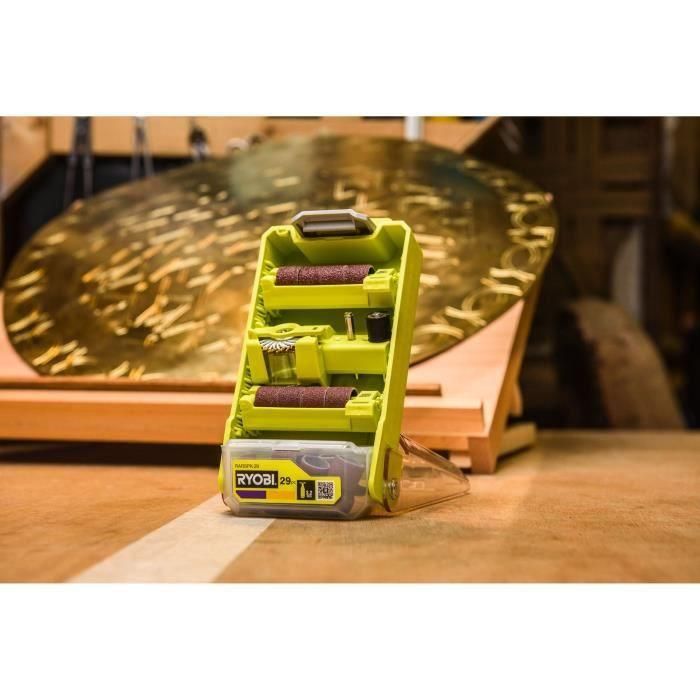 Juego de caja RYOBI RARSPK-29 - 29 piezas para lijar y pulir 1 Juego de caja RYOBI RARSPK-29 - 29 piezas para lijar y pulir 1