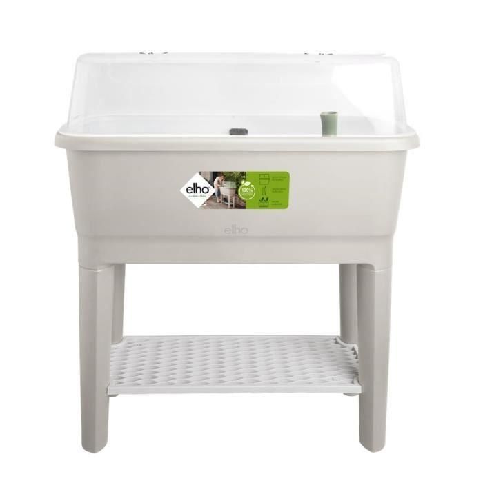 Huerto de pie ELHO Noa - Gris - L 79 x B 39 x H 94 cm - cultivo y cosecha - 100% reciclado 1 Huerto de pie ELHO Noa - Gris - L 79 x B 39 x H 94 cm - cultivo y cosecha - 100% reciclado 1