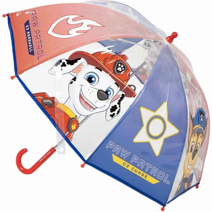 Cerdá Paraguas Manual Transparente Tipo Burbuja POE Paw Patrol 45 cm Azul para Niños +3 años 5 Cerdá Paraguas Manual Transparente Tipo Burbuja POE Paw Patrol 45 cm Azul para Niños +3 años 5