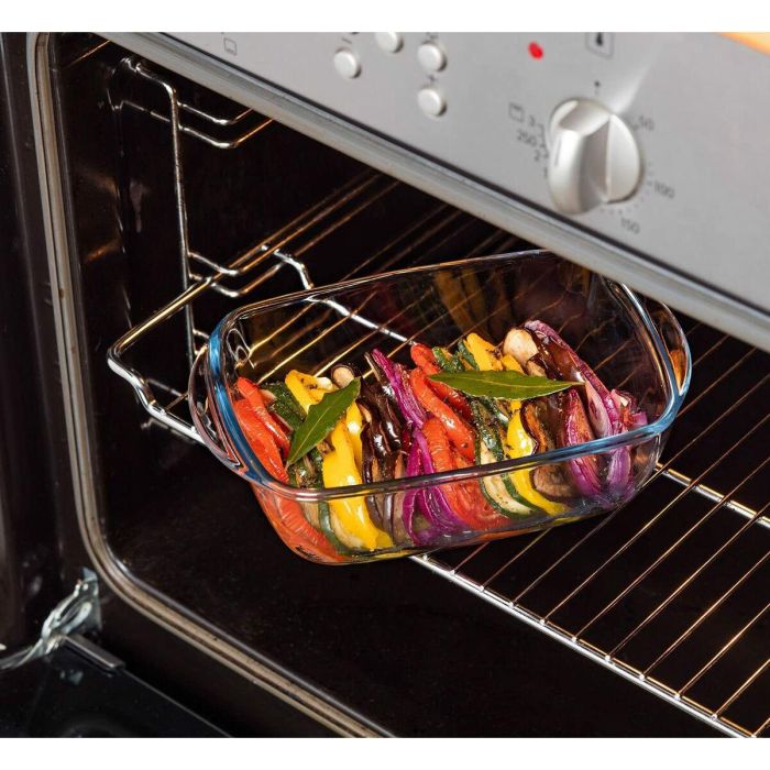Pyrex AAAAN75162 - Juego 3 Platos con Tapa Cook & Store - Vidrio Rectangular - 0,4 L, 1,1 L, 2,5 L 6