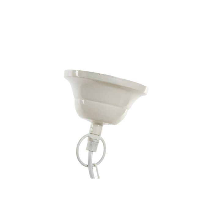 DKD Home Decor Lámpara de Techo Moderna de Metal en Tono Plateado, Para 1 Bombilla E27, Máx. 50W, Medidas: 46x23x46 cm 2