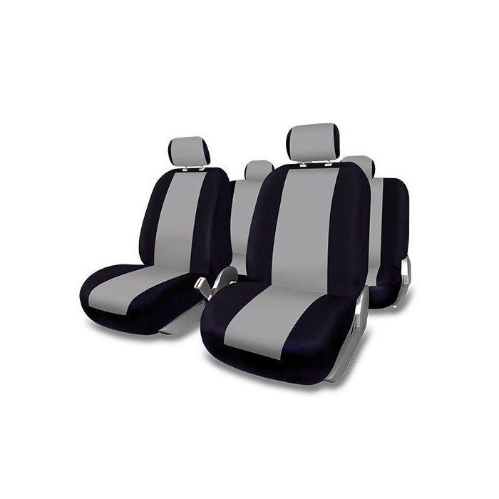Abc Cs12 FUK10410 Juego Completo Fundas Asientos Coche Universales Sevilla Gris 5 Plazas 11 Piezas Compatible Airbag Abc Cs12 FUK10410 Juego Completo Fundas Asientos Coche Universales Sevilla Gris 5 Plazas 11 Piezas Compatible Airbag