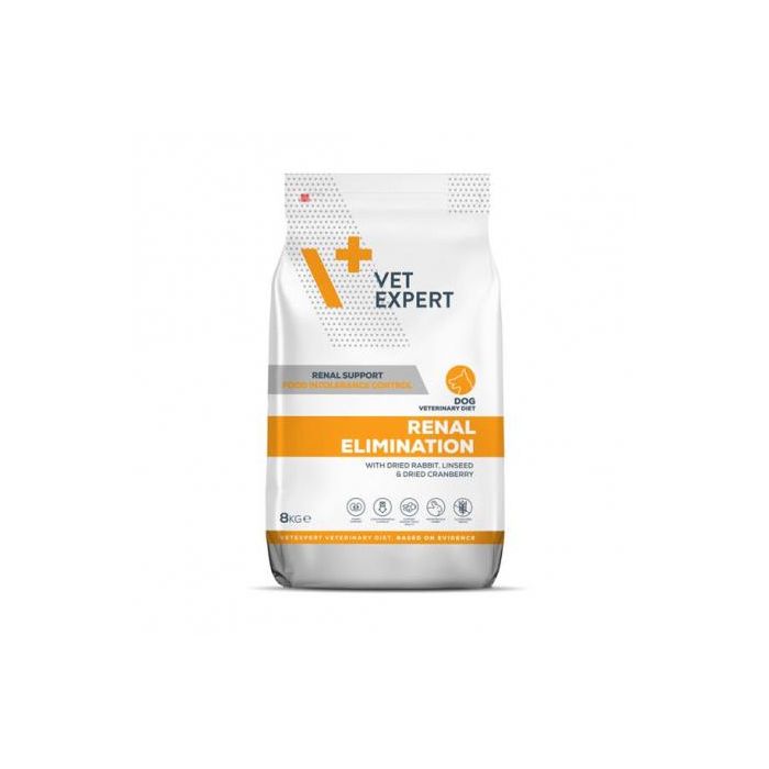Vet Expert Renal Elimination para perros con insuficiencia renal - 2 kg, sabor conejo, sin gluten Vet Expert Renal Elimination para perros con insuficiencia renal - 2 kg, sabor conejo, sin gluten