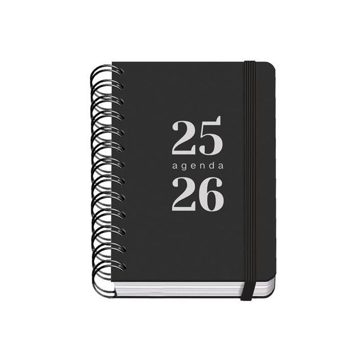 Dohe Agenda Escolar Grammar A6 Espiral Doble Dp Tapa Pp Negro 2025-2026 Dohe Agenda Escolar Grammar A6 Espiral Doble Dp Tapa Pp Negro 2025-2026