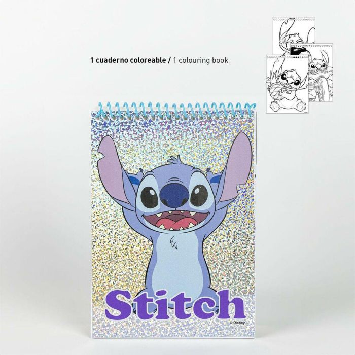 Set papeleria coloreable Stitch Disney 14 Set papeleria coloreable Stitch Disney 14