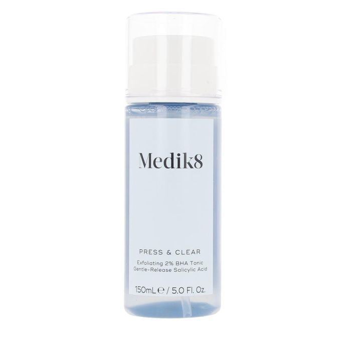 Medik8 PRESS & CLEAR Tónico Exfoliante 2% BHA Ácido Salicílico de Liberación Suave Piel Sensible 150 ml