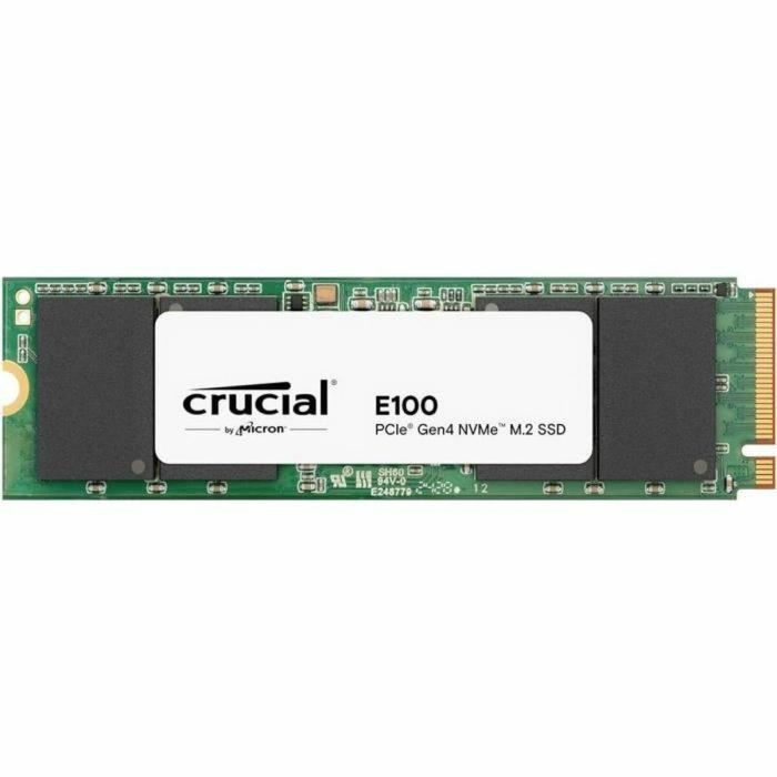Crucial E100 SSD Disco Duro Sólido 480 GB PCIe Gen 4.0 x4 NVMe M.2 2280 Lectura 4700 MB/s Escritura 2500 MB/s CT1000E100SSD8