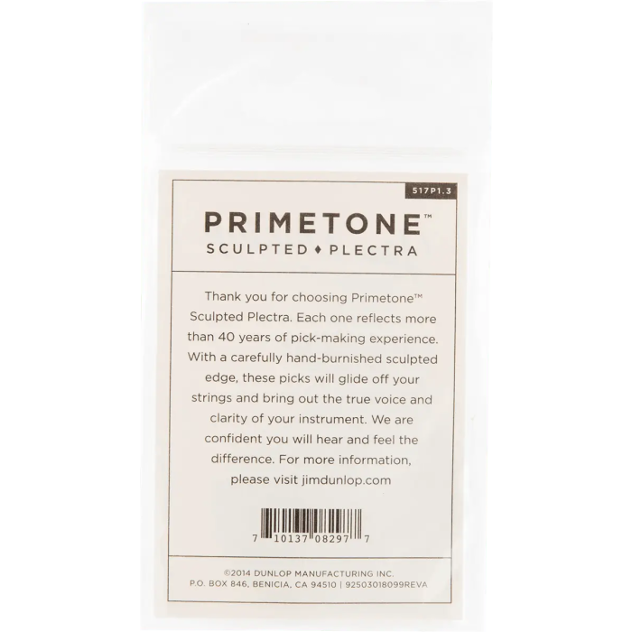 Dunlop Púas Primetone Sculpted Plectra Pack x3 - 1.3 Mm 4 Dunlop Púas Primetone Sculpted Plectra Pack x3 - 1.3 Mm 4