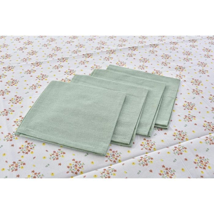 Mantel Shabby DKD Home Decor Verde 150 x 0.5 x 150 cm Set de 5 3 Mantel Shabby DKD Home Decor Verde 150 x 0.5 x 150 cm Set de 5 3