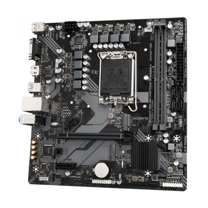 Gigabyte 9MB76MH4-00-10 Placa Base B760M H Socket 1700 Micro ATX DDR4 (hasta 5333MHz) PCIe 4.0 para Intel 12ª/13ª Gen. 1 Gigabyte 9MB76MH4-00-10 Placa Base B760M H Socket 1700 Micro ATX DDR4 (hasta 5333MHz) PCIe 4.0 para Intel 12ª/13ª Gen. 1