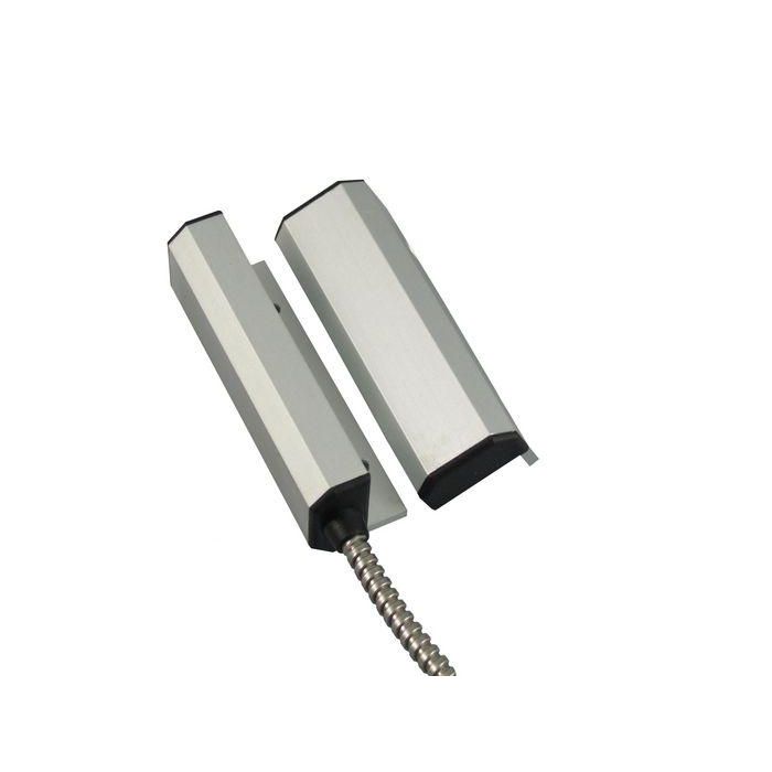 CQR Contacto de Puerta Angulado de Aluminio Reforzado Pre-resistido Tipo A&B con Cable Blindado 4cm Grado 2 EN50131-2-6