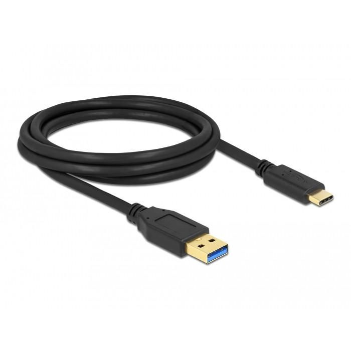 Delock USB-Kabel - USB Typ A (M) bis USB-C (M) 2M Black 1 Delock USB-Kabel - USB Typ A (M) bis USB-C (M) 2M Black 1