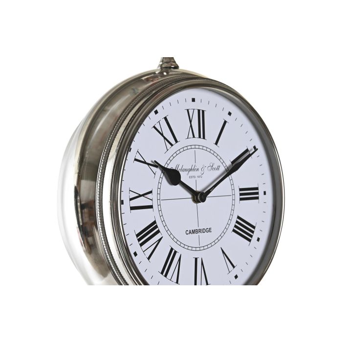 DKD Home Decor Reloj de Pie Tradicional con Trípode, Color Natural y Plateado, de Aluminio y Madera de Mango, 83x45x36 cm 1 DKD Home Decor Reloj de Pie Tradicional con Trípode, Color Natural y Plateado, de Aluminio y Madera de Mango, 83x45x36 cm 1