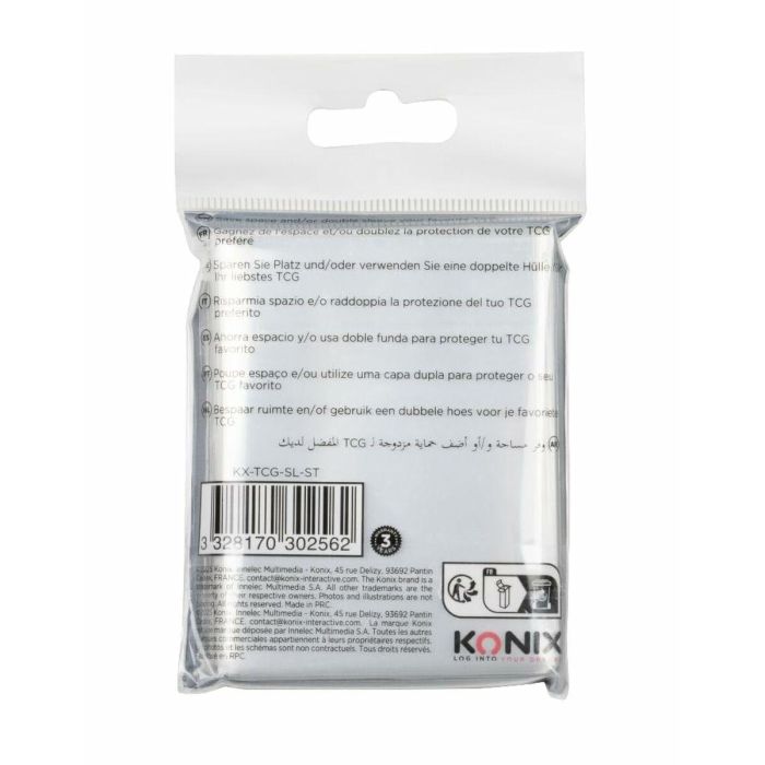 Fundas para cartas KONIX 100 Unidades 5 Fundas para cartas KONIX 100 Unidades 5