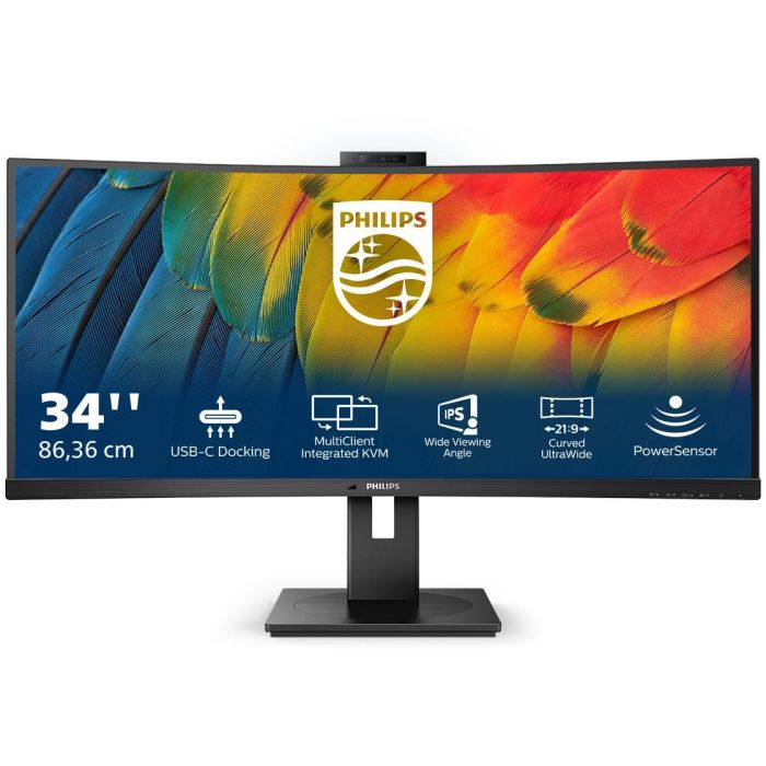 Philips 34B1U5600CH Monitor de 34" Wide Quad HD VA Curvo con USB-C, HDMI, DisplayPort, Cámara web, Micrófono y KVM 5 Philips 34B1U5600CH Monitor de 34" Wide Quad HD VA Curvo con USB-C, HDMI, DisplayPort, Cámara web, Micrófono y KVM 5