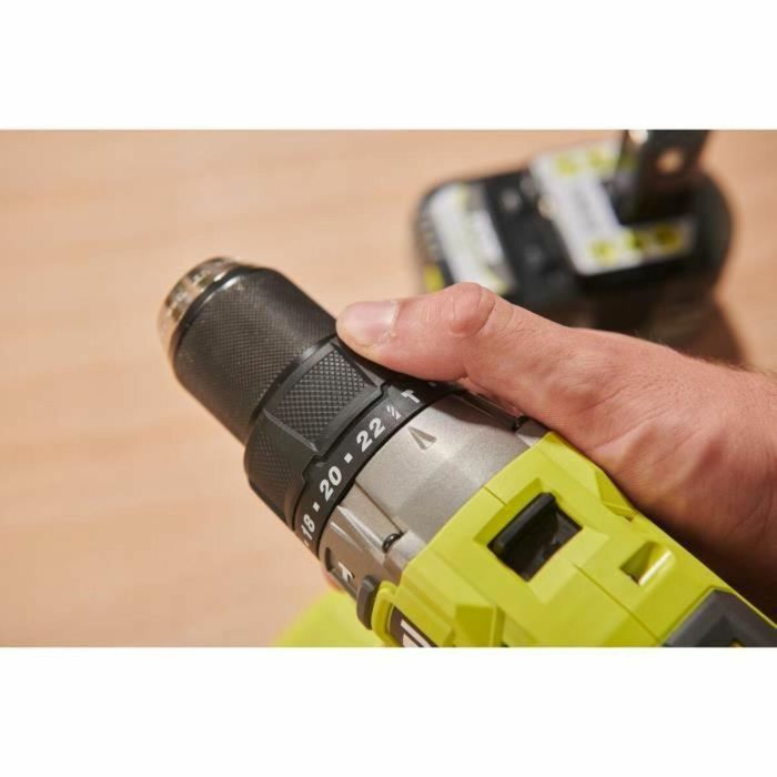 Ryobi Taladro de Impacto Sin Escobillas 18V 95 Nm con 2 Baterías - 500-2100 rpm - 7500-31500 cp/min 3 Ryobi Taladro de Impacto Sin Escobillas 18V 95 Nm con 2 Baterías - 500-2100 rpm - 7500-31500 cp/min 3