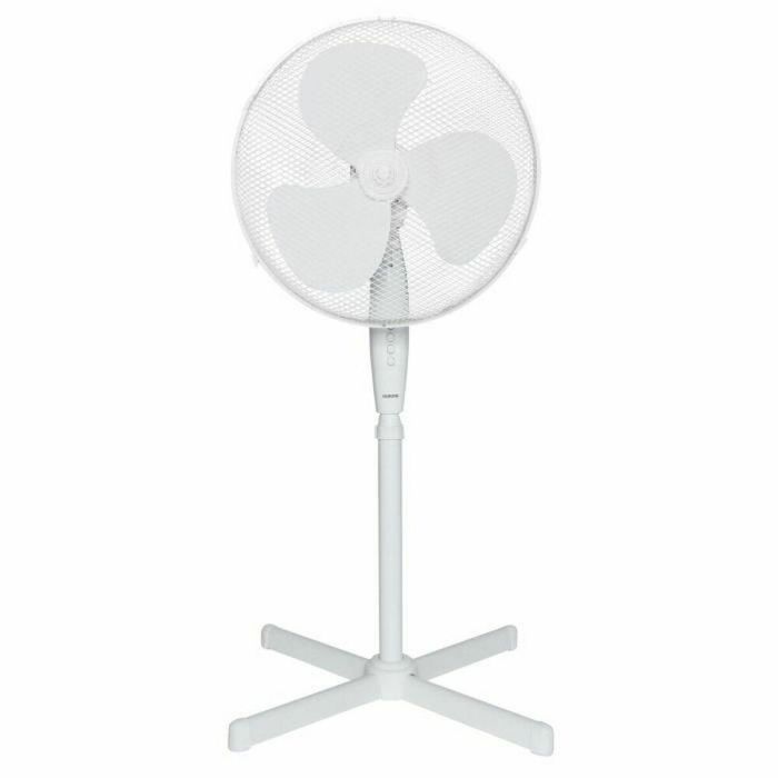 Ventilador de pie OCEANIC - 45W - Diámetro 40 cm - Altura regulable - Oscilación - Blanco