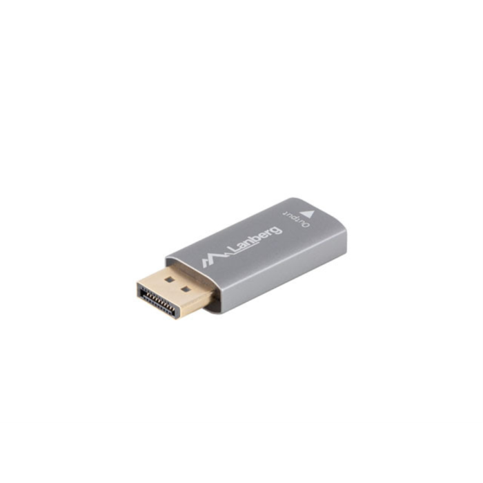 Lanberg Adaptador DisplayPort 1.4 a HDMI 2.1 - Soporte 8K 4K 240Hz 48Gbps Macho/Hembra Chapado Oro Conexión Directa Plata 4 Lanberg Adaptador DisplayPort 1.4 a HDMI 2.1 - Soporte 8K 4K 240Hz 48Gbps Macho/Hembra Chapado Oro Conexión Directa Plata 4
