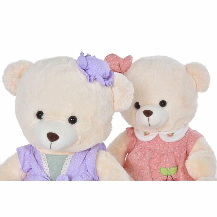 Peluche Kids DKD Home Decor Rosa Lila 20 x 50 x 42 cm (2 Unidades) 2 Peluche Kids DKD Home Decor Rosa Lila 20 x 50 x 42 cm (2 Unidades) 2
