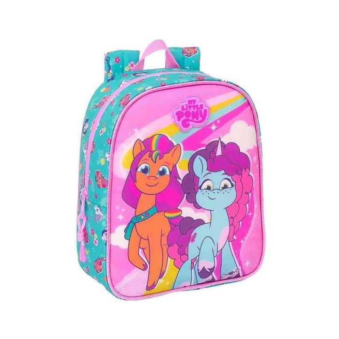 Mochila Escolar My Little Pony Magic Rosa Turquesa 22 x 27 x 10 cm 3