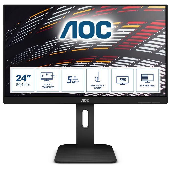 AOC 24P1 Monitor IPS de 23.8" Full HD (1920x1080) Sin Bordes VGA DVI HDMI DP Altavoces Soporte Ergonómico 0 AOC 24P1 Monitor IPS de 23.8" Full HD (1920x1080) Sin Bordes VGA DVI HDMI DP Altavoces Soporte Ergonómico 0