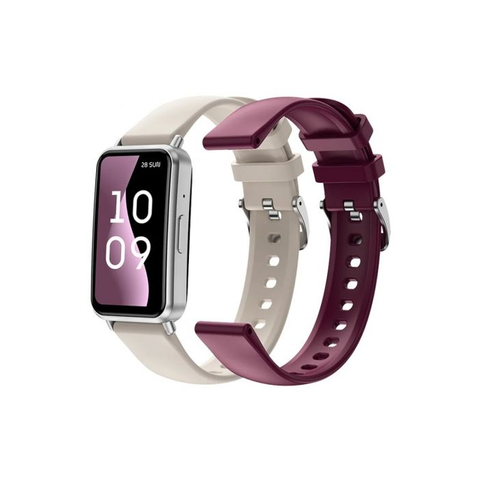 SPC 9654B Smartwatch Duo Fit con Llamadas Bluetooth, Pantalla AMOLED 1.47", 100+ Modos Deporte, Salud, Batería 8 Días, IP68 Blanco 1