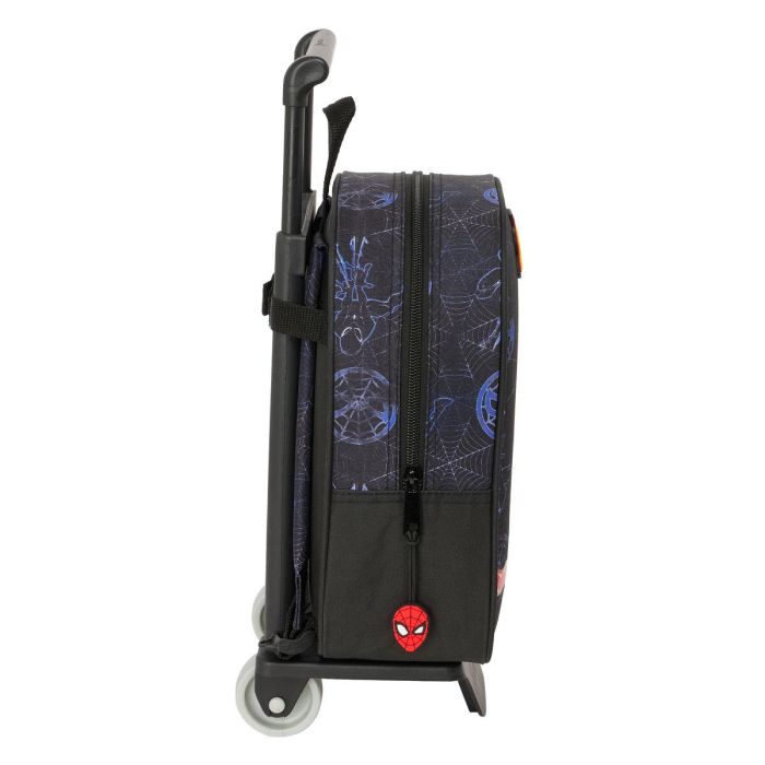 Mochila Escolar con Ruedas Spider-Man Attack Negro 22 x 27 x 10 cm 1