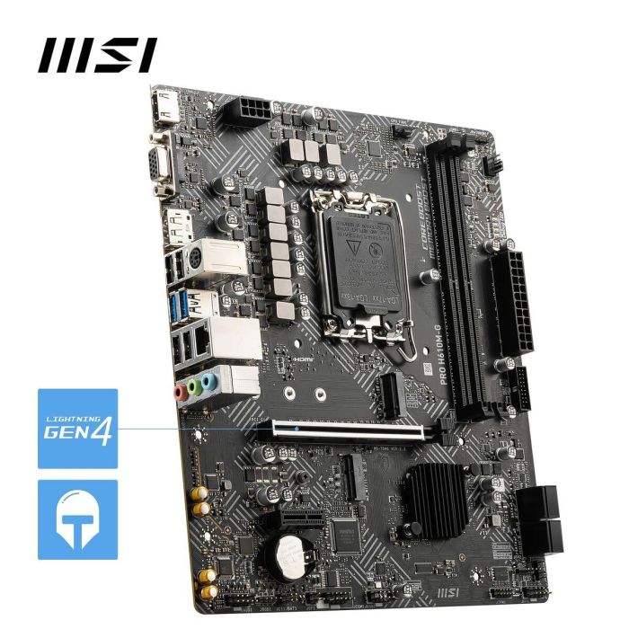 Msi MSI1701162253900 Placa base PRO H610M-G Intel H610 LGA 1700 micro ATX 14 Msi MSI1701162253900 Placa base PRO H610M-G Intel H610 LGA 1700 micro ATX 14