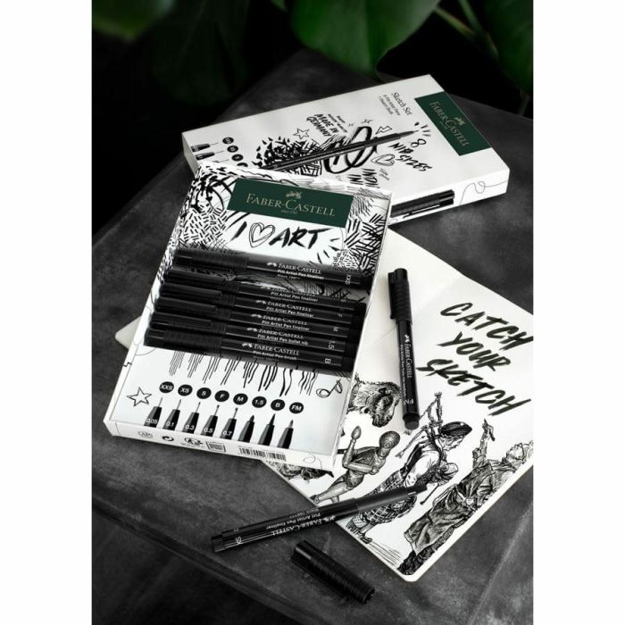 FABER-CASTELL Set Pitt Artist Pen + Sketchbook 5 FABER-CASTELL Set Pitt Artist Pen + Sketchbook 5