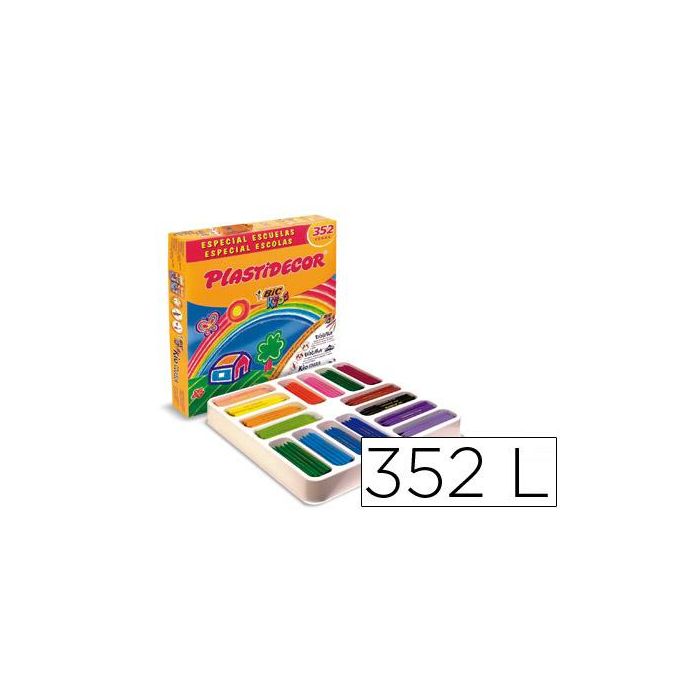 Plastidecor Ceras Kids Especial Escuelas 16 Colores Surtidos Caja 352 Ud