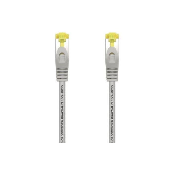 Aisens Cable de Red Latiguillo RJ45 LSZH Cat.7 600MHz S-FTP PIMF AWG26 Gris 25 cm - Compatible con 10Gbit/s, Libre de Halógenos Aisens Cable de Red Latiguillo RJ45 LSZH Cat.7 600MHz S-FTP PIMF AWG26 Gris 25 cm - Compatible con 10Gbit/s, Libre de Halógenos