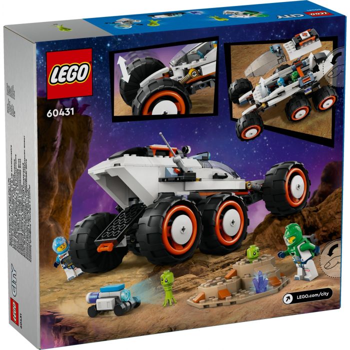 LEGO 60431 City Róver Explorador Espacial y Vida Extraterrestre, vehículo con 6 neumáticos, suspensión avanzada, incluye minifiguras y alienígenas 11 LEGO 60431 City Róver Explorador Espacial y Vida Extraterrestre, vehículo con 6 neumáticos, suspensión avanzada, incluye minifiguras y alienígenas 11
