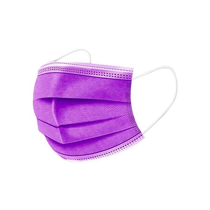 Mascarilla Quirurgica Iir 3 Capas Desechable Galmask Infantil Lavanda Paquete De 10