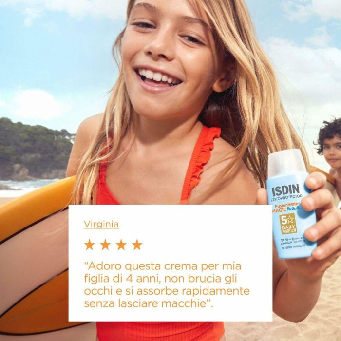ISDIN Fotoprotector Pediatrics Fusion Water SPF50+ para Niños y Bebés 50 ml - Ultraligero, Hipoalergénico, Sin Perfume/Alcohol 1 ISDIN Fotoprotector Pediatrics Fusion Water SPF50+ para Niños y Bebés 50 ml - Ultraligero, Hipoalergénico, Sin Perfume/Alcohol 1