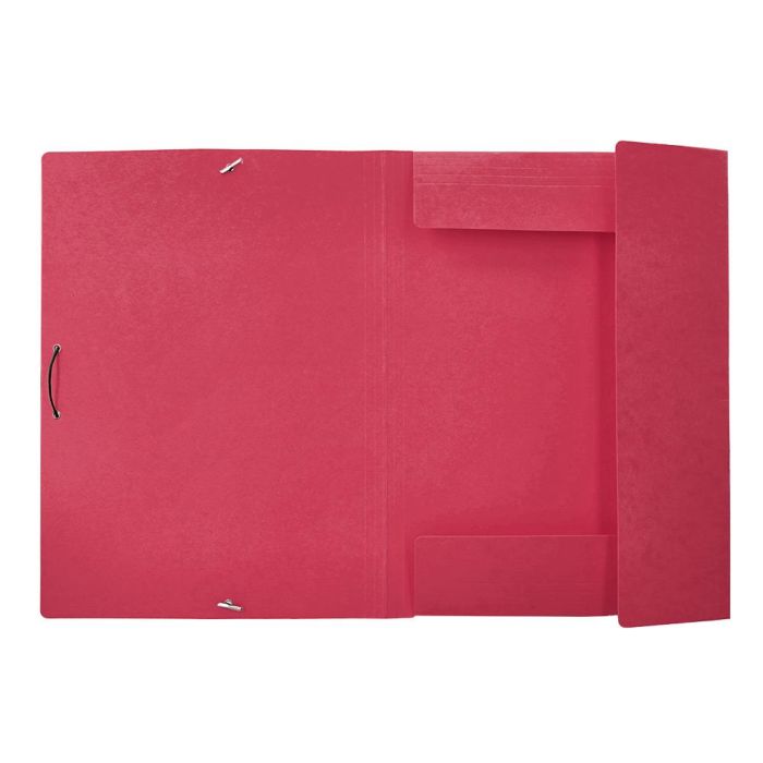 Carpeta Liderpapel Gomas A3 3 Solapas Carton Prespan Roja 7