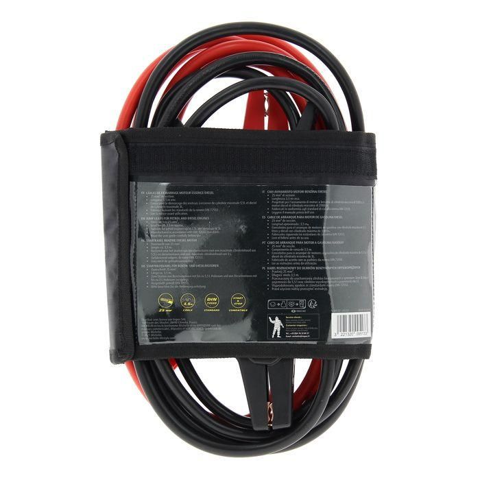 Cables de arranque - MICHELIN - 9513 - sección 25mm² - longitud 3m 2 Cables de arranque - MICHELIN - 9513 - sección 25mm² - longitud 3m 2