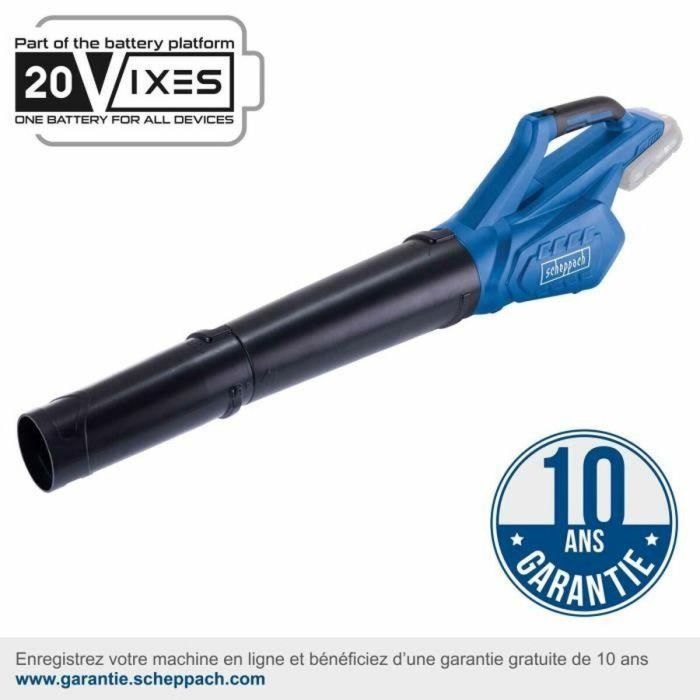 Soplador de hojas inalámbrico SCHEPPACH C-BL700-X 20V IXES - 2 velocidades - sin batería ni cargador 5