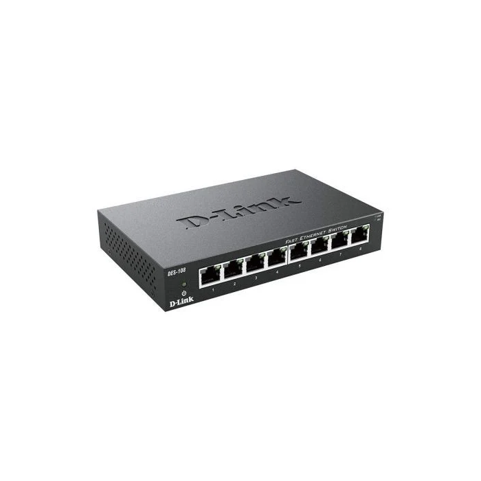 D-Link Switch DES-108 8 Puertos RJ-45 Fast Ethernet 10/100Mbps D-Link Switch DES-108 8 Puertos RJ-45 Fast Ethernet 10/100Mbps