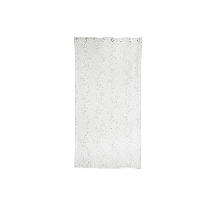 Cortina Romantico DKD Home Decor Blanco 260 x 140 cm (2 Unidades) 4