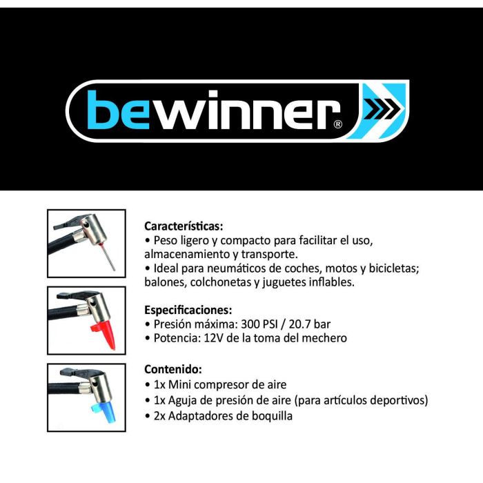 Bewinner Compresor de Aire (300 Psi) -24- 11