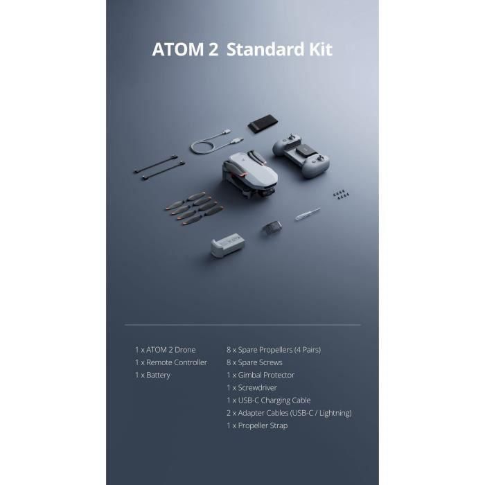 Dron - POTENSIC - ATOM 2 - Kit estándar - Cámara HD/4K - GPS integrado - Tiempo de vuelo de 31 minutos - Alcance de 10 km 3 Dron - POTENSIC - ATOM 2 - Kit estándar - Cámara HD/4K - GPS integrado - Tiempo de vuelo de 31 minutos - Alcance de 10 km 3