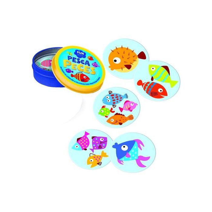 Juego Imagiland Cartas Redondas Funtastic Pesca Peces