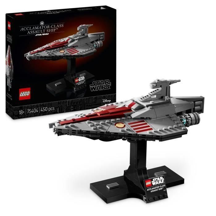 LEGO Star Wars 75404 Transporte de asalto clase Acclamator - Kit de modelo para adultos