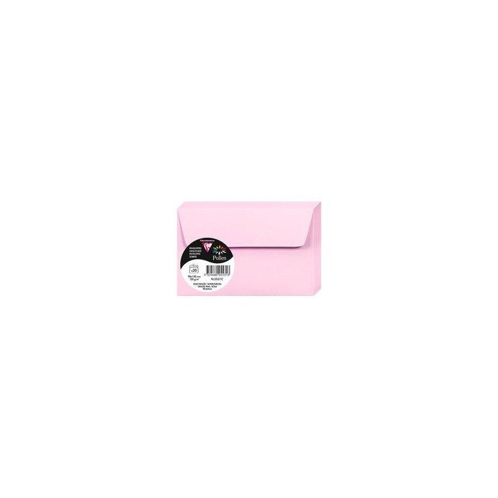 Sobre Clairefontaine Pollen 90X140 120G Rosa Peladilla Paquete De 20
